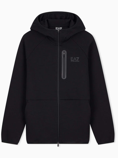 Ea7 Emporio Armani Natural Ventus7, felpa da uomo nera
