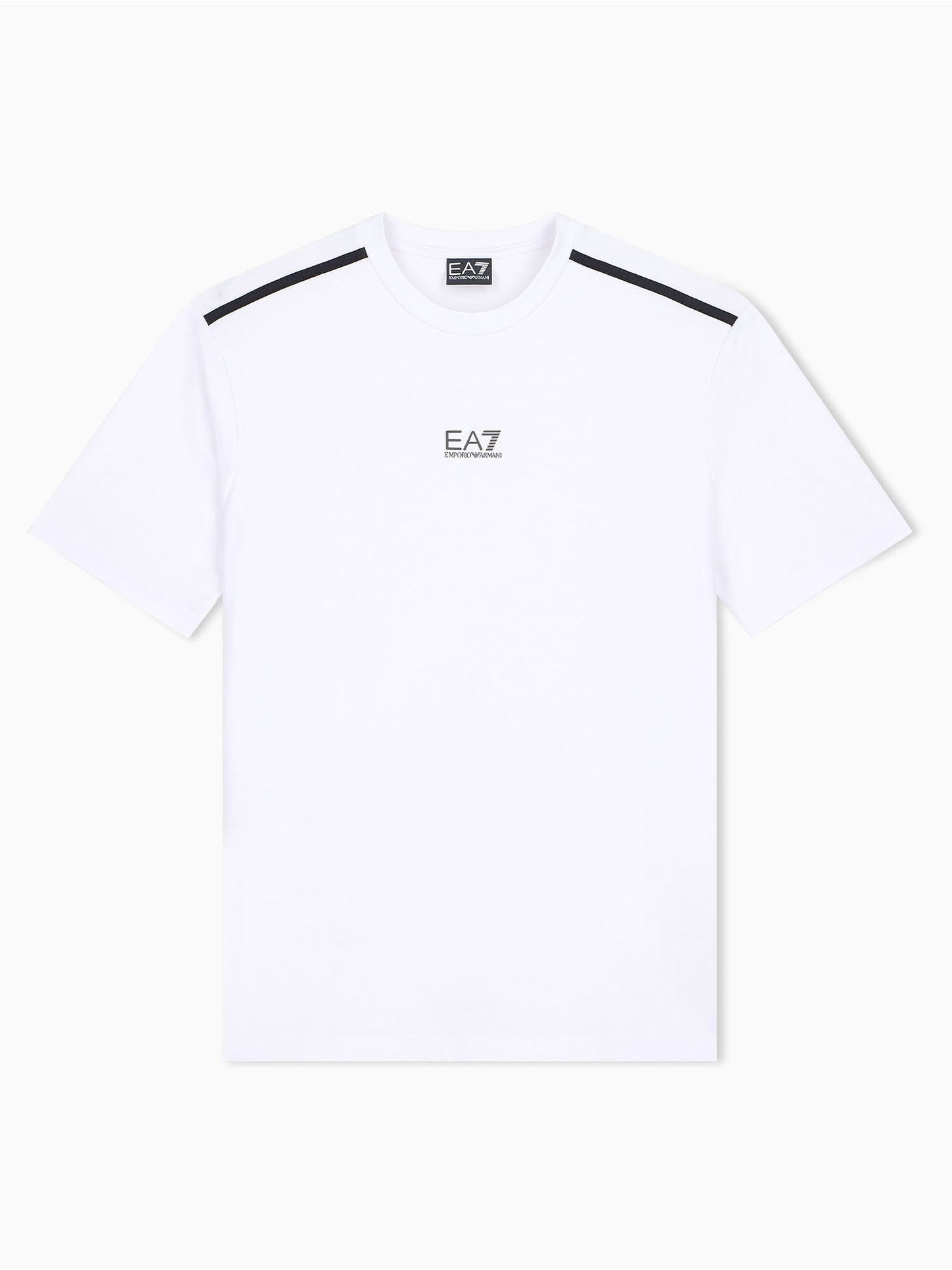 Ea7 Emporio Armani Natural Ventus7, t-shirt maniche corte da uomo bianca