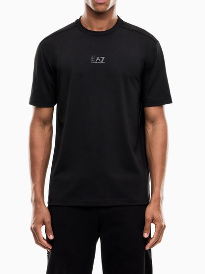 Ea7 Emporio Armani Natural Ventus7, t-shirt da uomo nera
