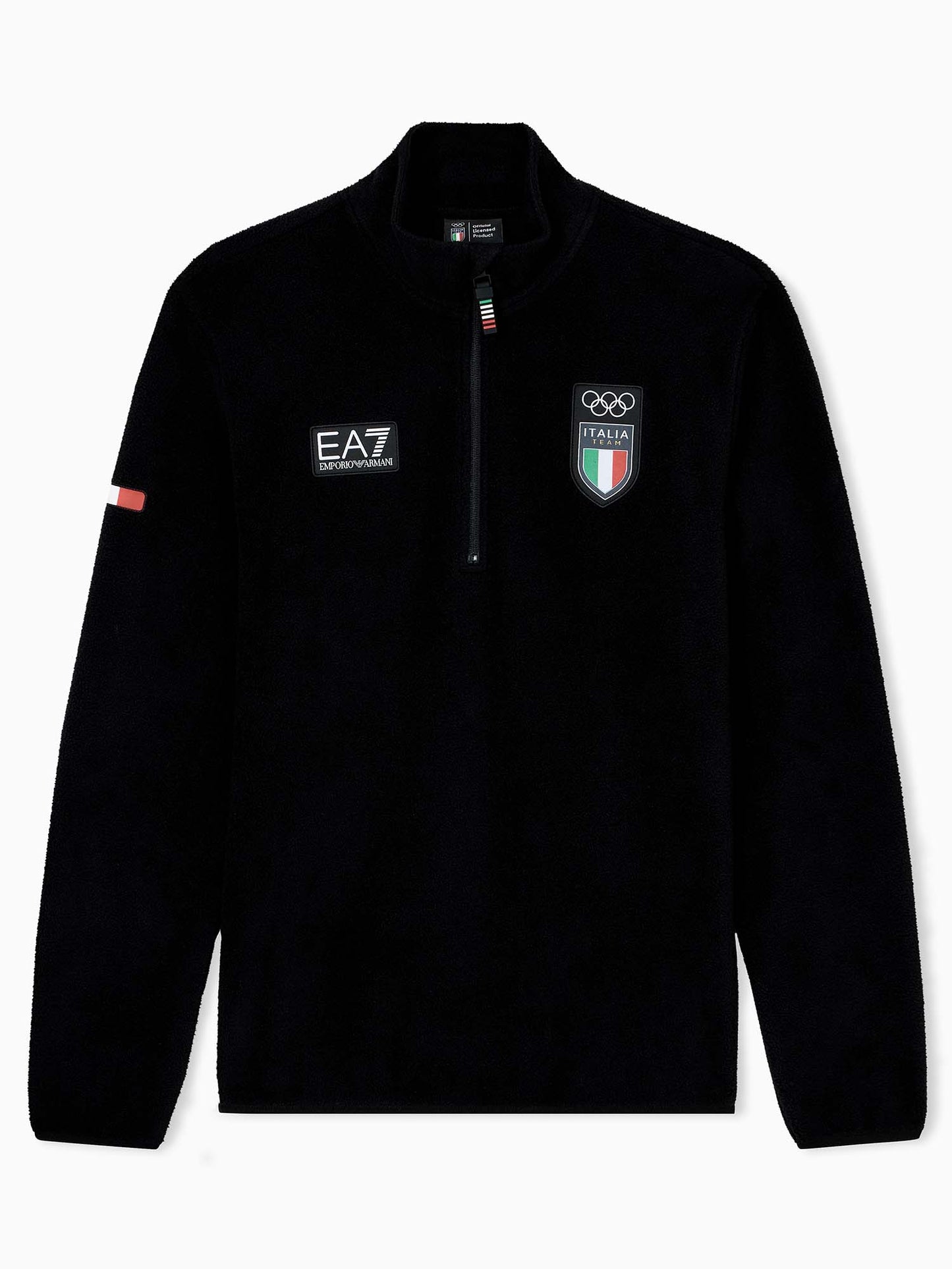 PILE TECNICO ITALIA TEAM OLIMPIC EA7 EMPORIO ARMANI 7 DA UOMO NERO