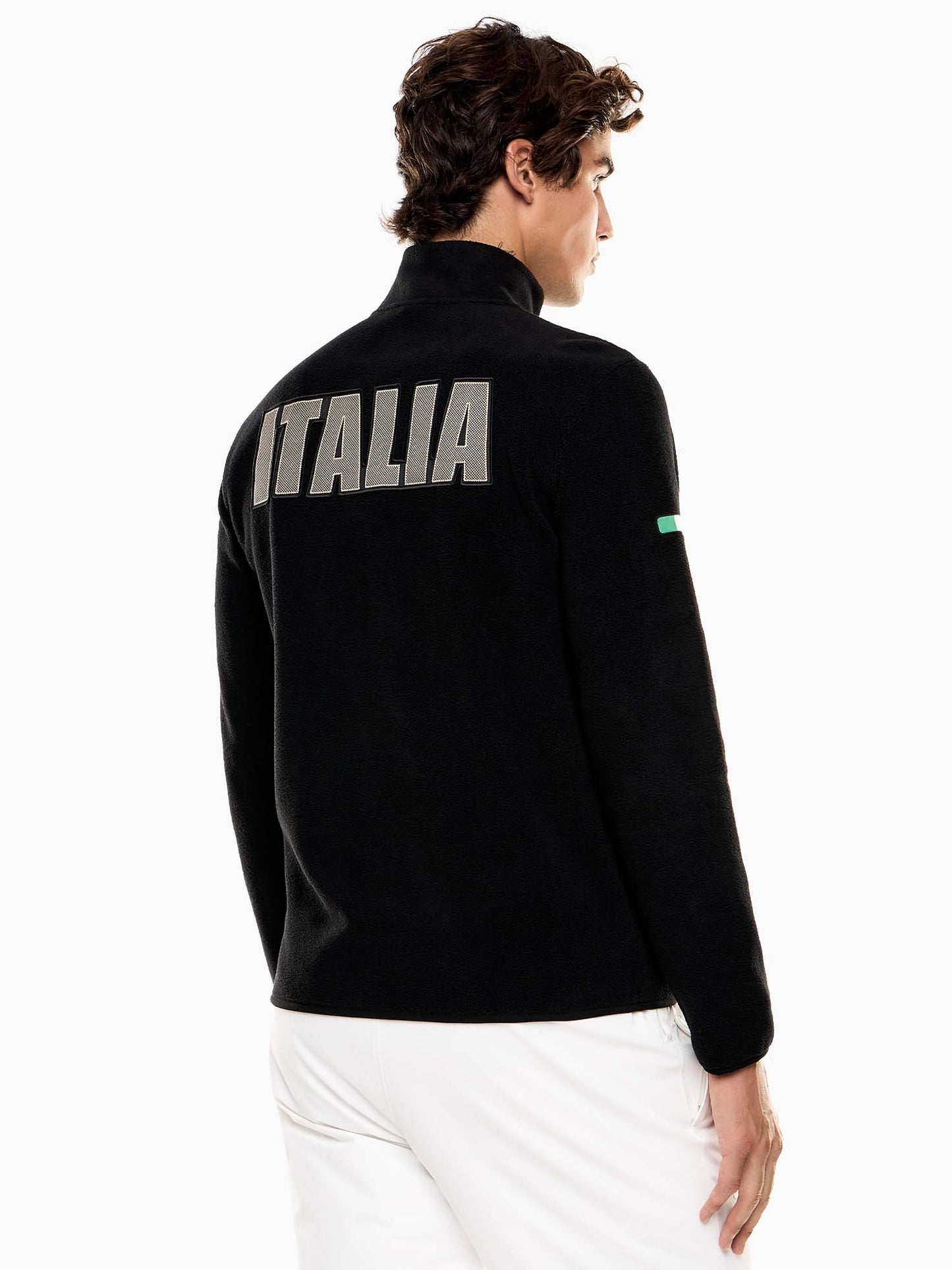 PILE TECNICO ITALIA TEAM OLIMPIC EA7 EMPORIO ARMANI 7 DA UOMO NERO