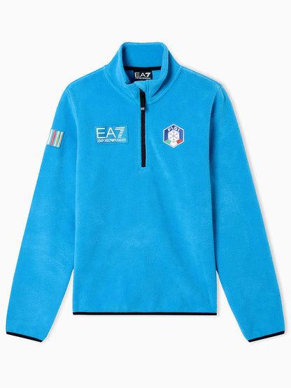PILE TECNICO FISI EA7 EMPORIO ARMANI DA UOMO AZZURRO