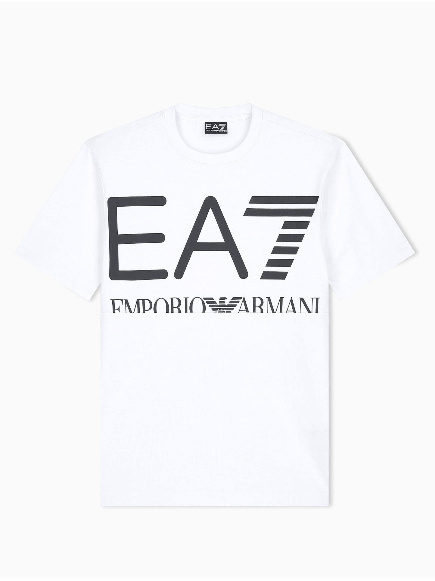Ea7 Emporio Armani Train Logo Serie, t-shirt maniche corte da uomo bianca