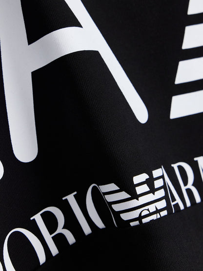 Ea7 Emporio Armani Train Logo Serie, t-shirt maniche corte da uomo nero