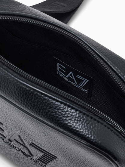 Ea7 Emporio Armani Train Crossbody, borsa da donna nera