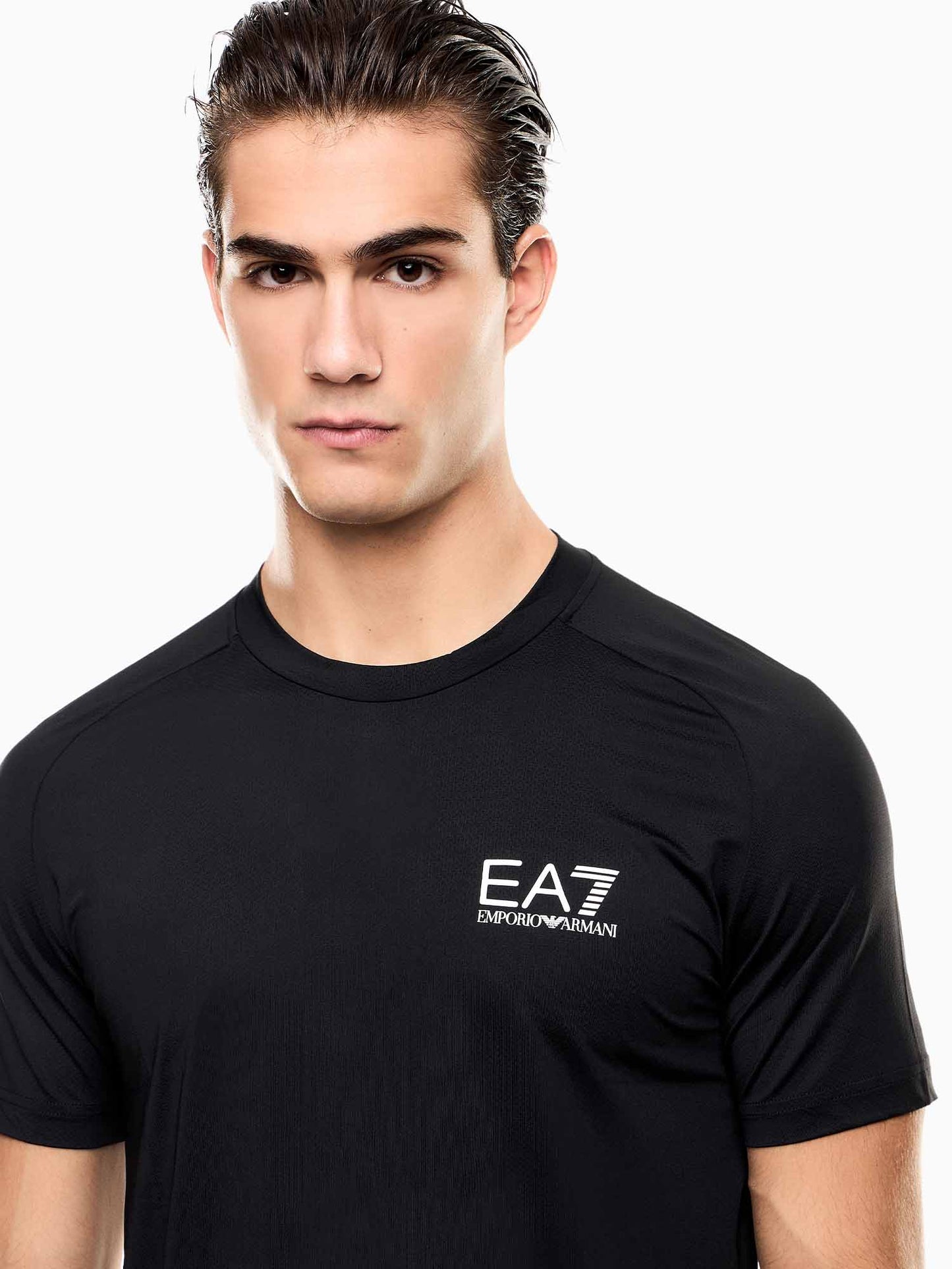 EA7 Emporio Armani Ventus7, t-shirt maniche corte da Uomo nera