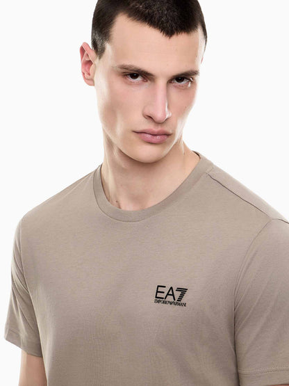 T-shirt a maniche corte EA7 Emporio Armani da uomo beige