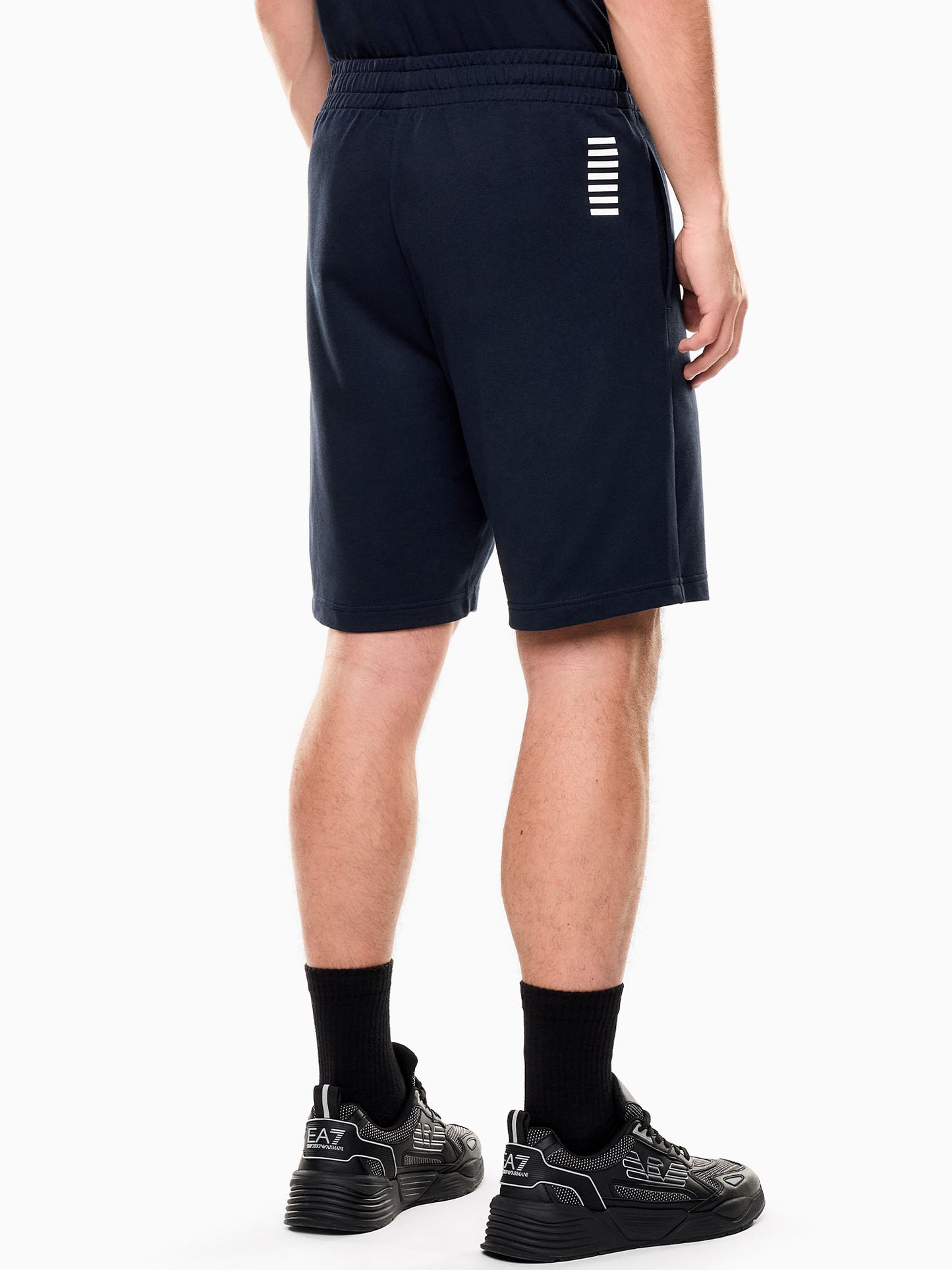 Bermuda core identity in cotone blu da uomo EA7 Emporio Armani