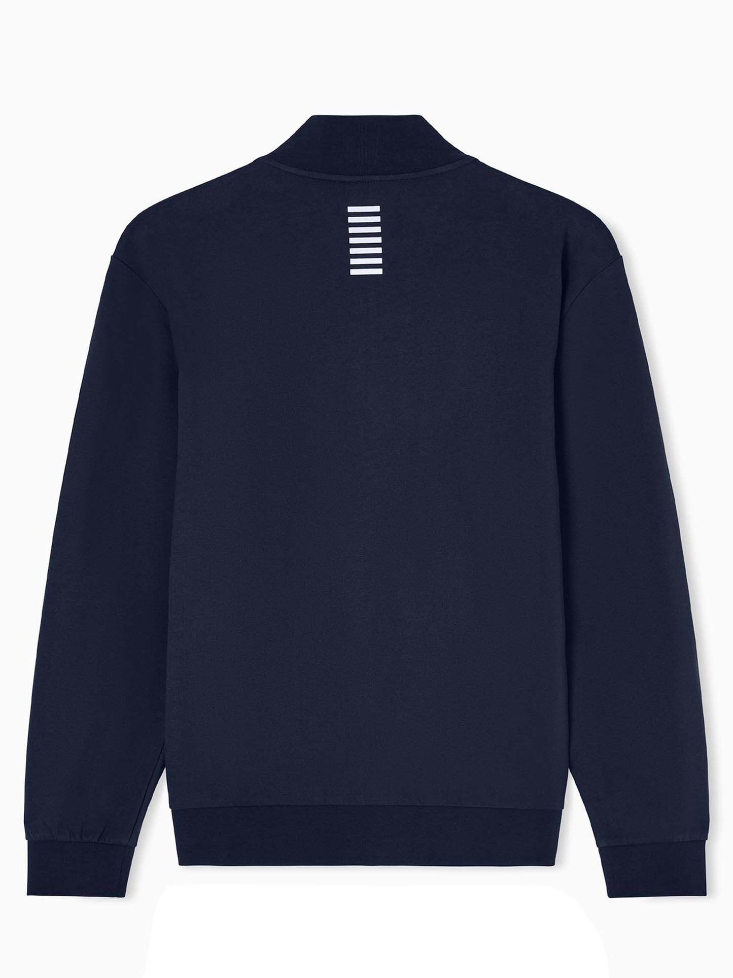 Felpa con zip Ea7 Emporio Armani uomo blu