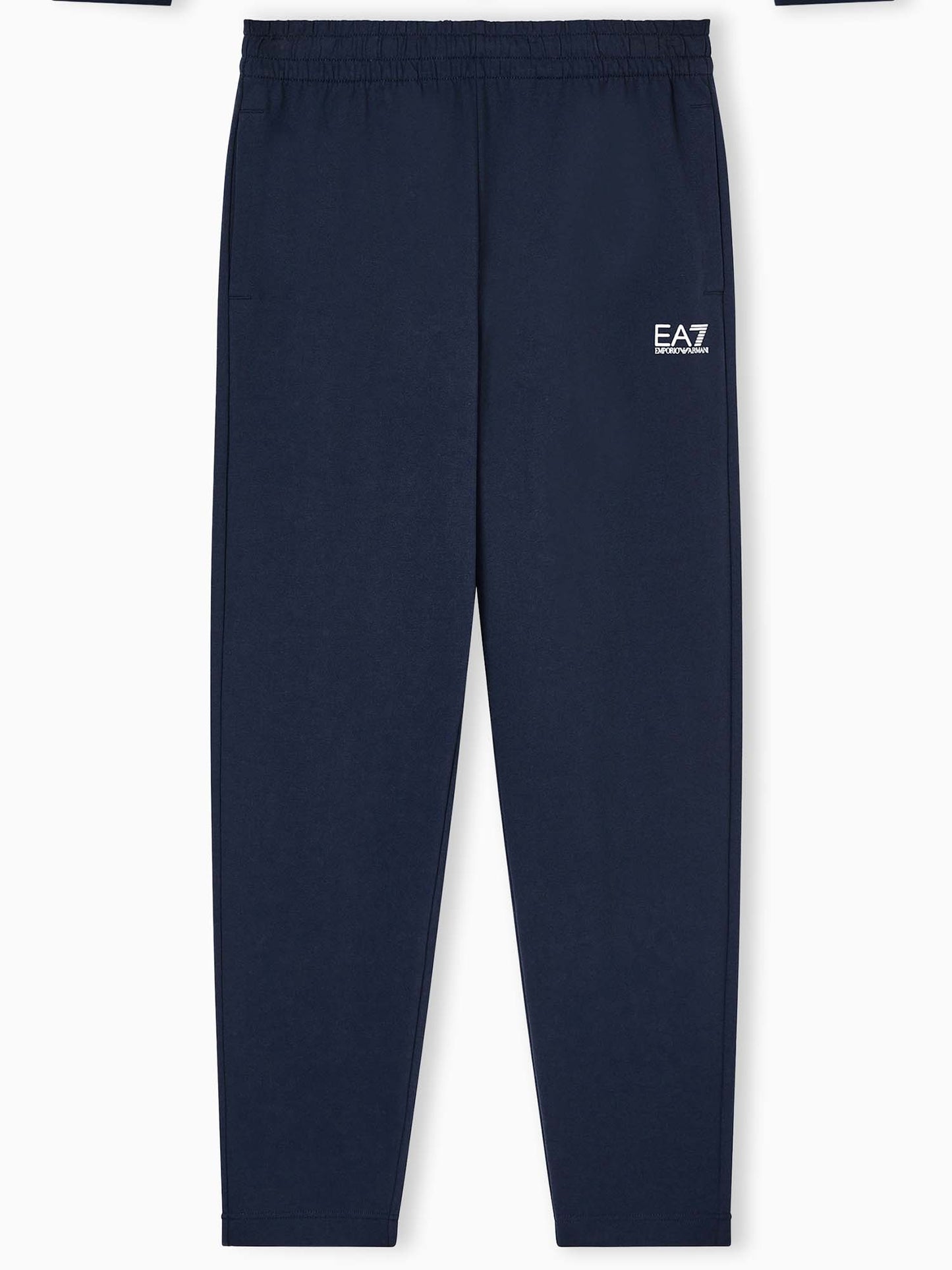 Pantaloni da uomo EA7 Emporio Armani blu in cotone confortevole