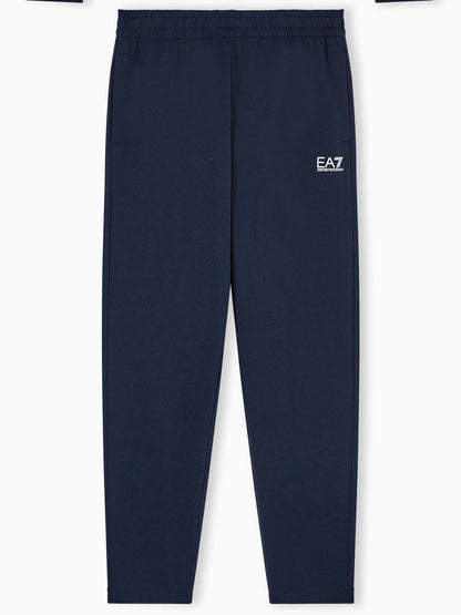 Pantaloni da uomo EA7 Emporio Armani blu in cotone confortevole