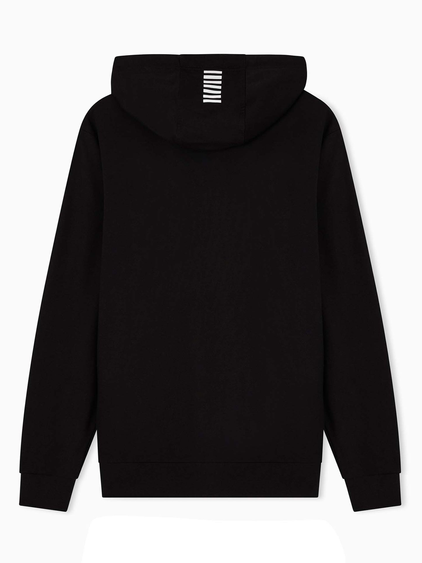 Felpa con zip e cappuccio EA7 Emporio Armani da uomo in nero