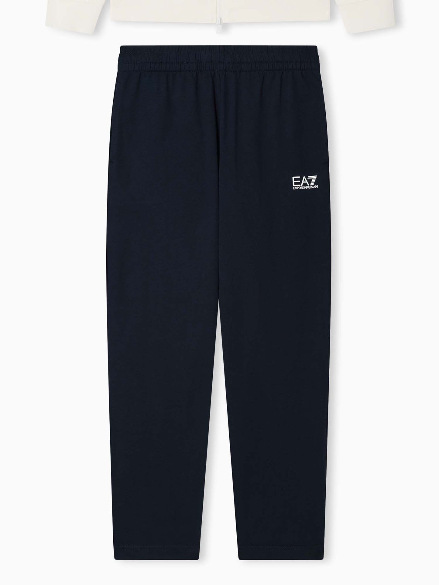 Pantaloni da uomo EA7 Emporio Armani in cotone blu sportivi e raffinati