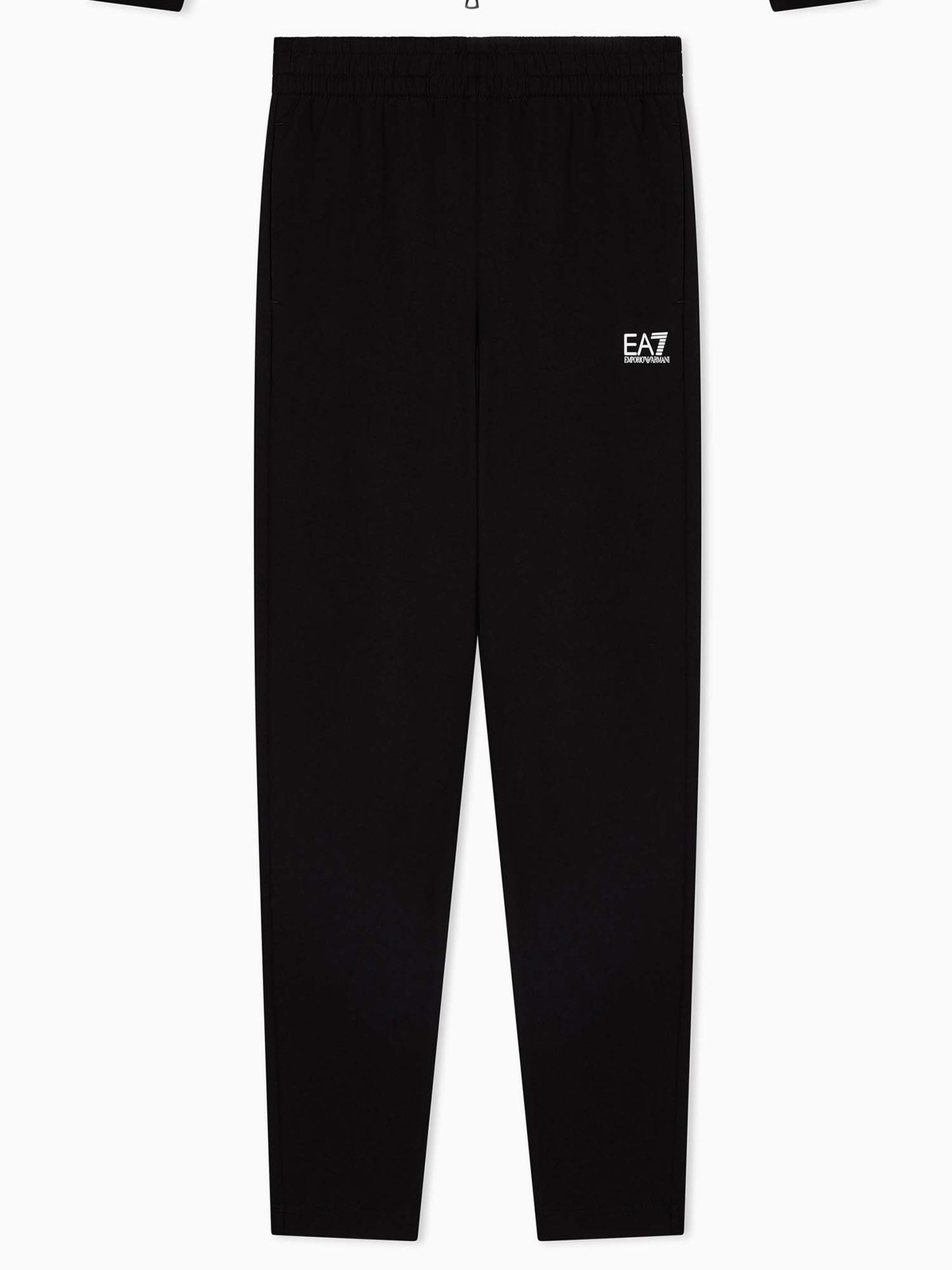 Pantaloni da uomo EA7 Emporio Armani in morbido jersey cotone nero
