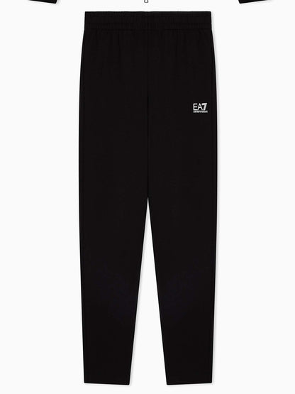 Pantaloni da uomo EA7 Emporio Armani in morbido jersey cotone nero