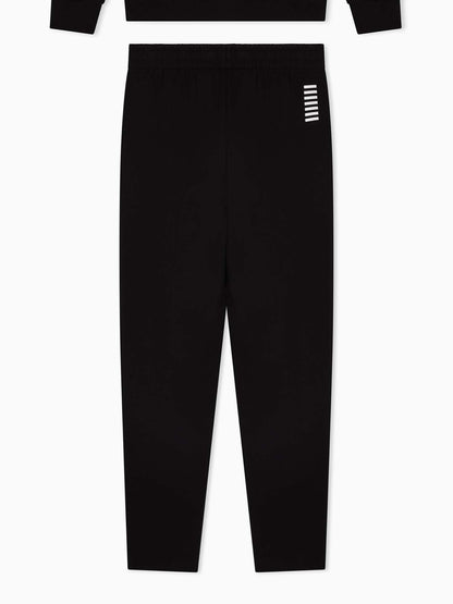 Pantaloni da uomo EA7 Emporio Armani in morbido jersey cotone nero