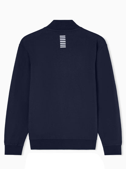 EA7 felpa zip da uomo blu