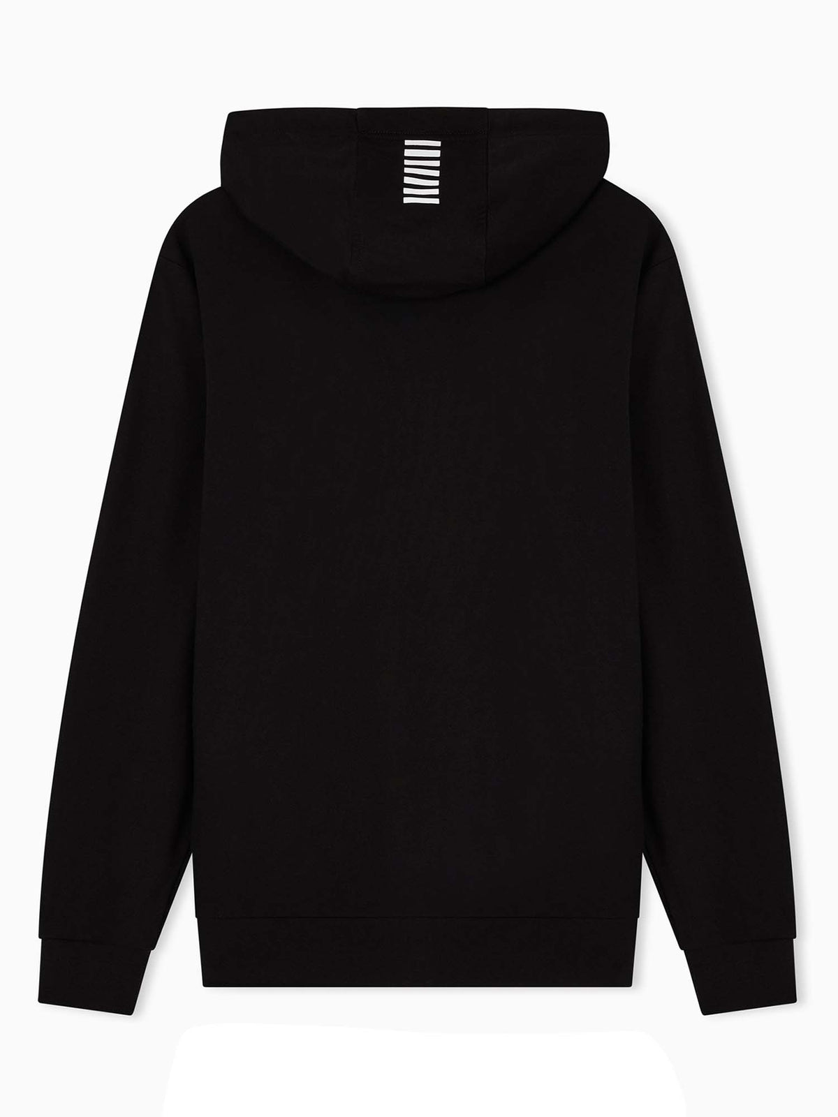 EA7 felpa zip+cappuc da uomo nero