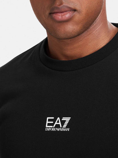 Ea7 Emporio Armani Train Core ID, felpa da uomo nera