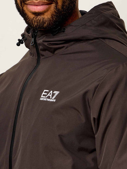 Ea7 Emporio Armani Train Core Fl, giubbotto da uomo marrone