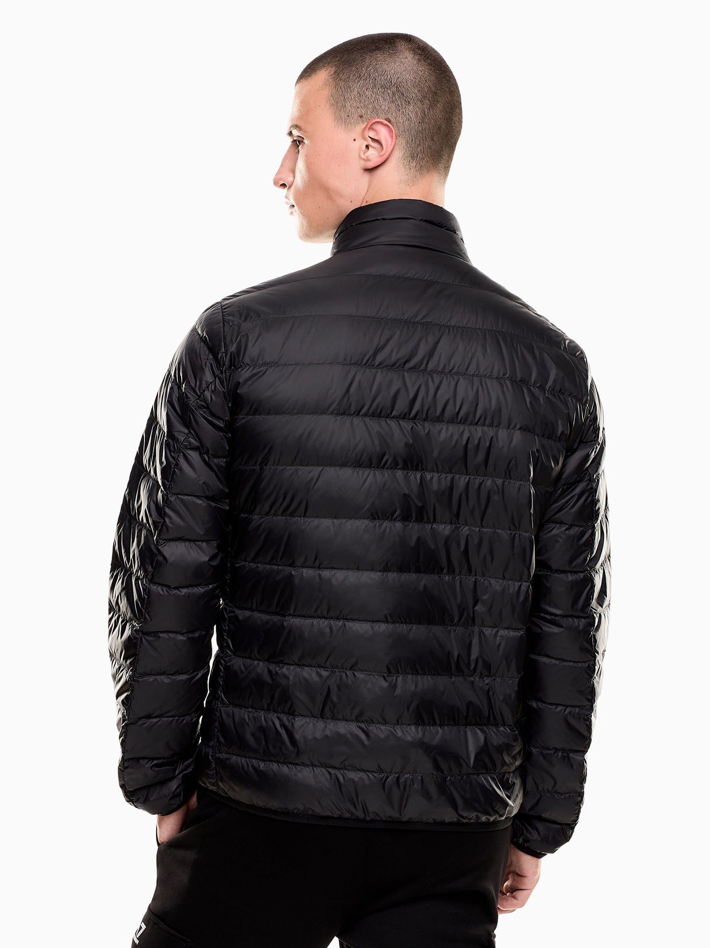Giubbotto leggero imbottito EA7 Emporio Armani da uomo nero
