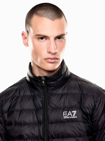 Giubbotto leggero imbottito EA7 Emporio Armani da uomo nero