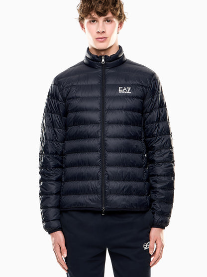 Giubbotto leggero EA7 Emporio Armani blu uomo per primavera-estate