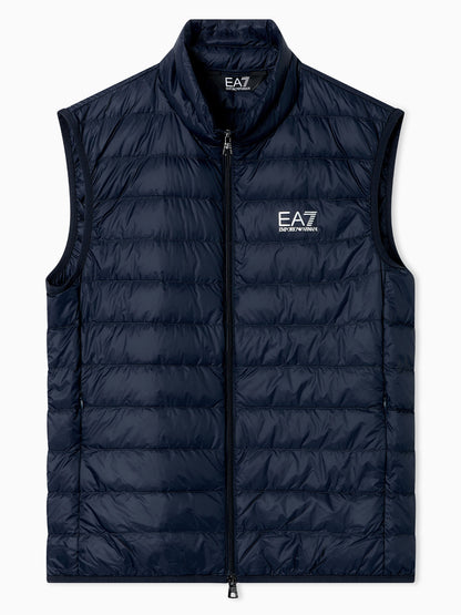 Gilet piuma EA7 Emporio Armani da uomo blu