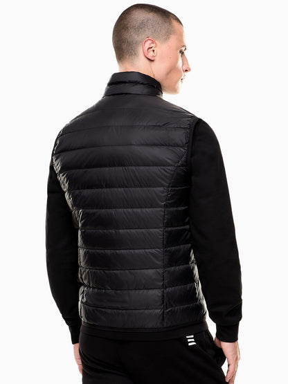 EA7 gilet piuma giubbino da uomo nero