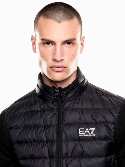 EA7 gilet piuma giubbino da uomo nero