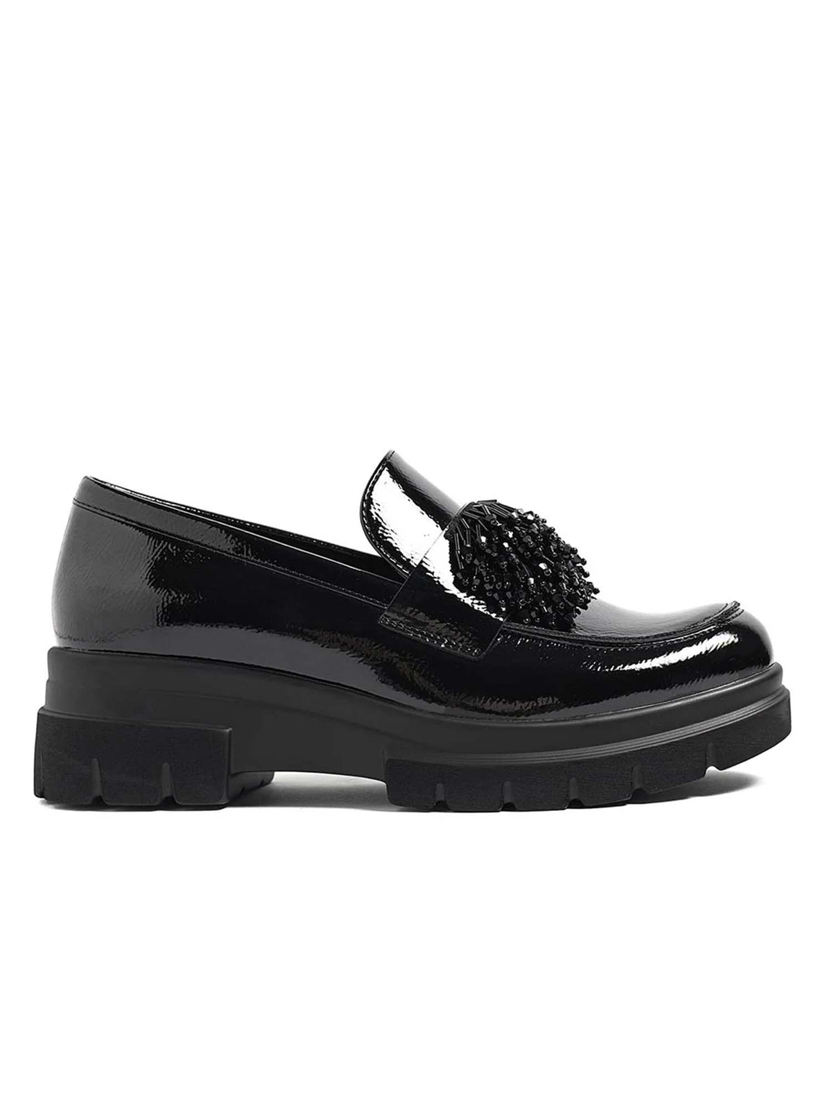 Queen Helena X29 58 Black, mocassini da donna neri