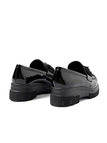 Queen Helena X29 58 Black, mocassini da donna neri