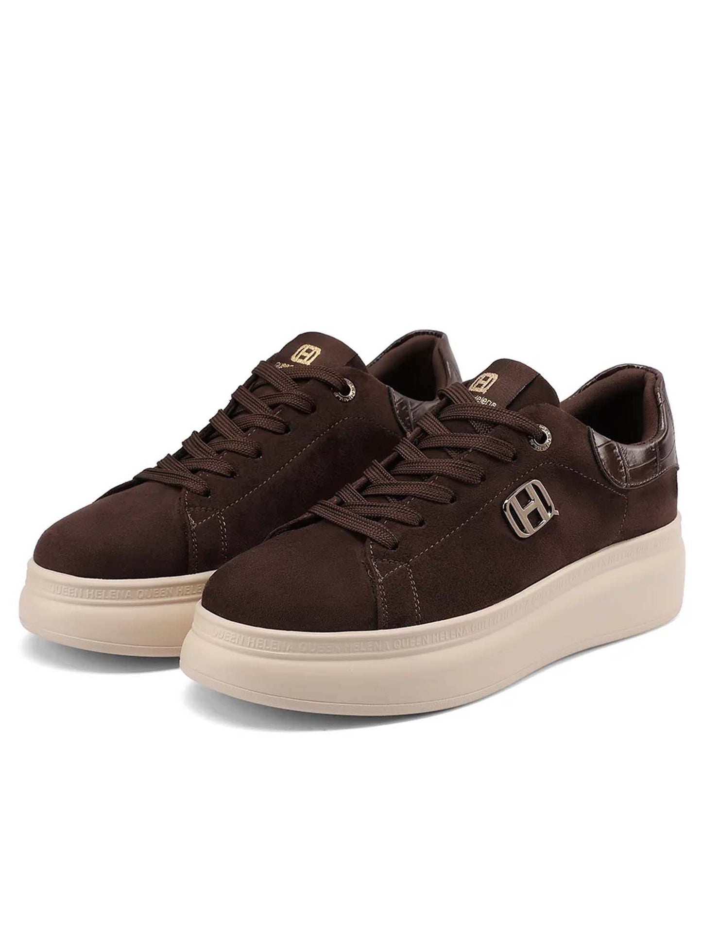 Queen Helena X35 5 Brown, sneakers da donna marroni