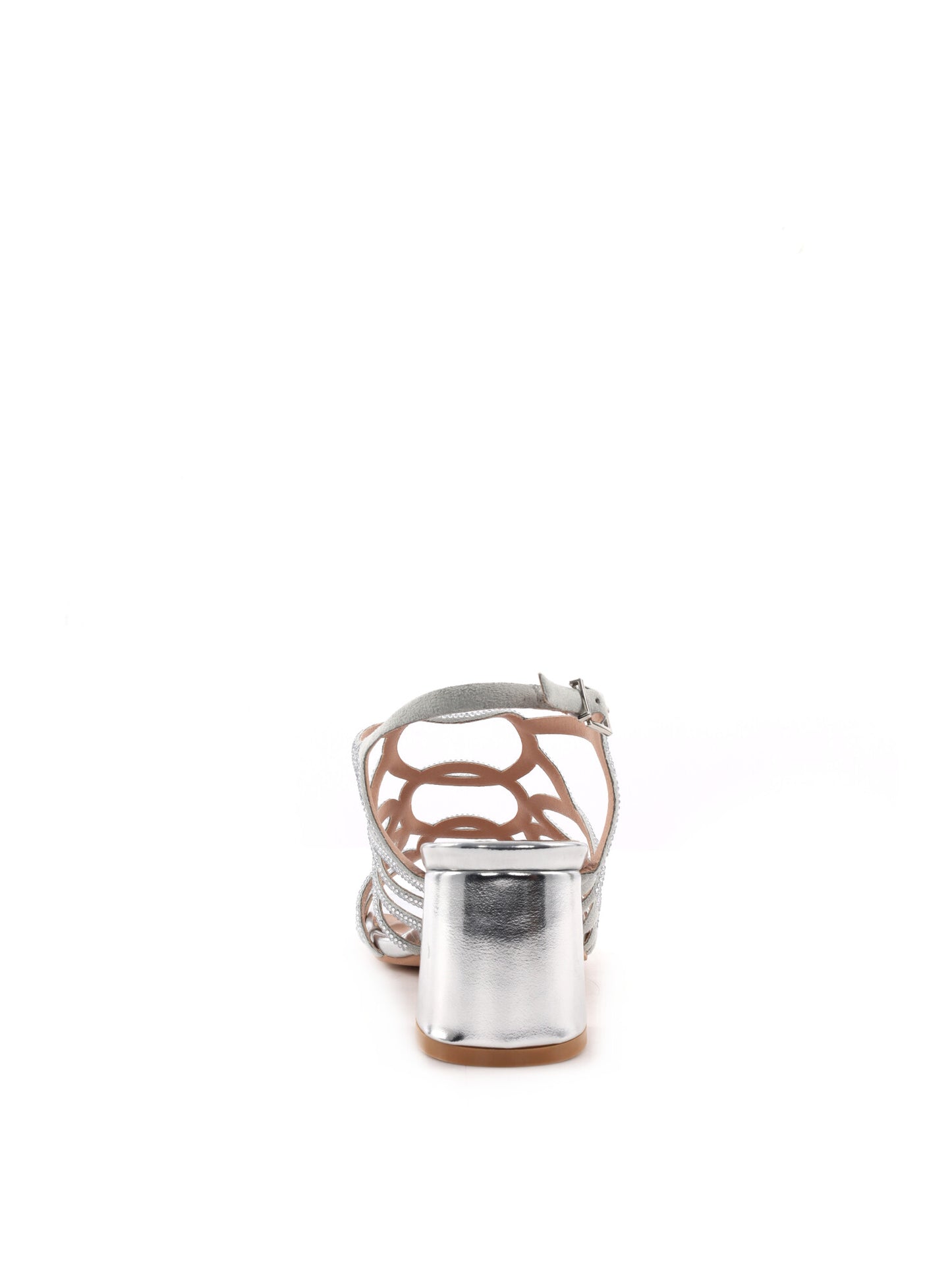 Sandalo elegante da donna Clyo' in raffinato argento