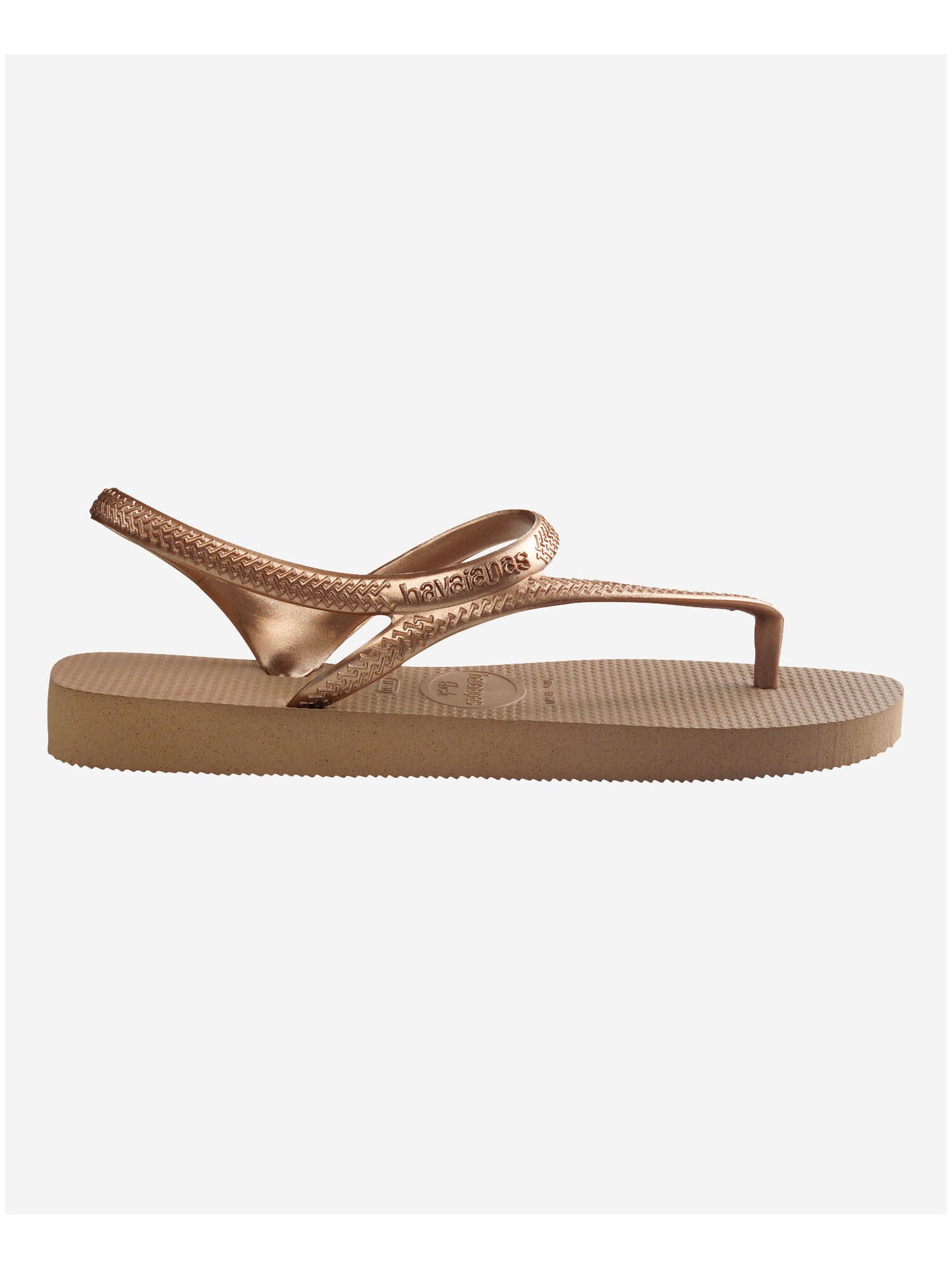 Ciabatte donna Havaianas Flash Urban oro con cinturino alla caviglia
