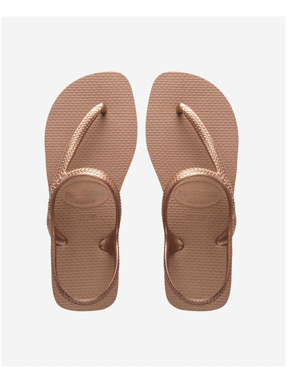 Ciabatte donna Havaianas Flash Urban oro con cinturino alla caviglia