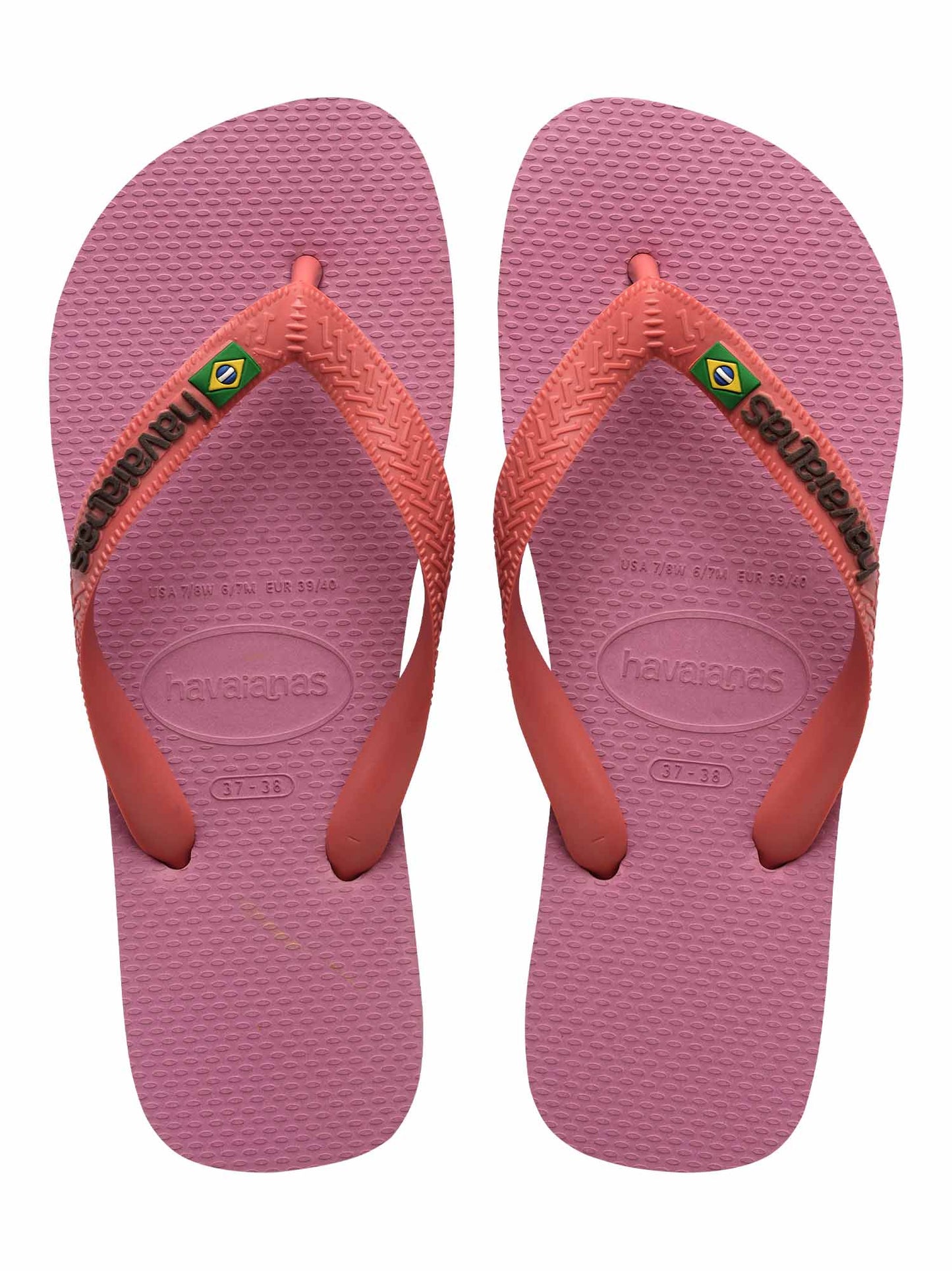 Ciabatte brasiliane Havaianas Brasil Logo da donna rosa
