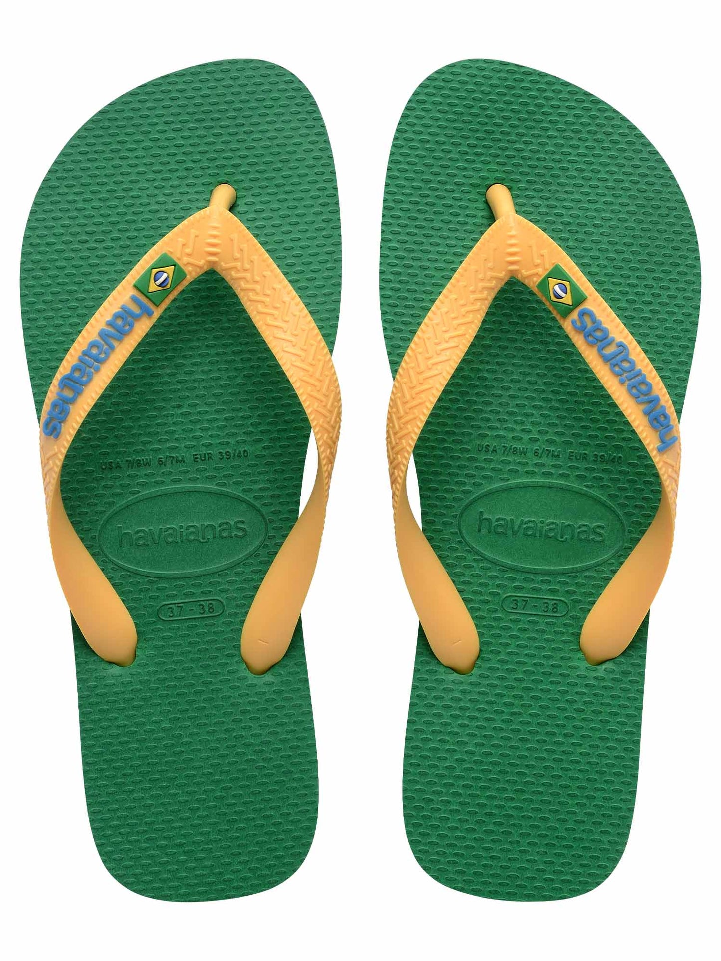 Ciabatte Havaianas Brasil Logo da uomo verde
