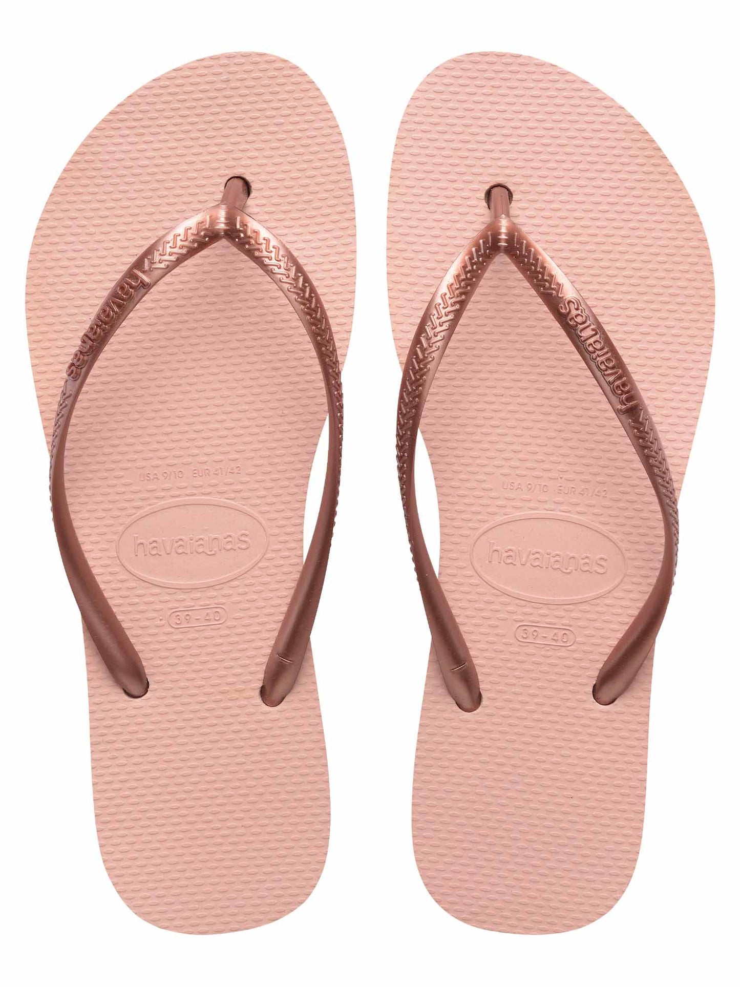 Ciabatte donna Havaianas Slim Flatform rosa con suola alta