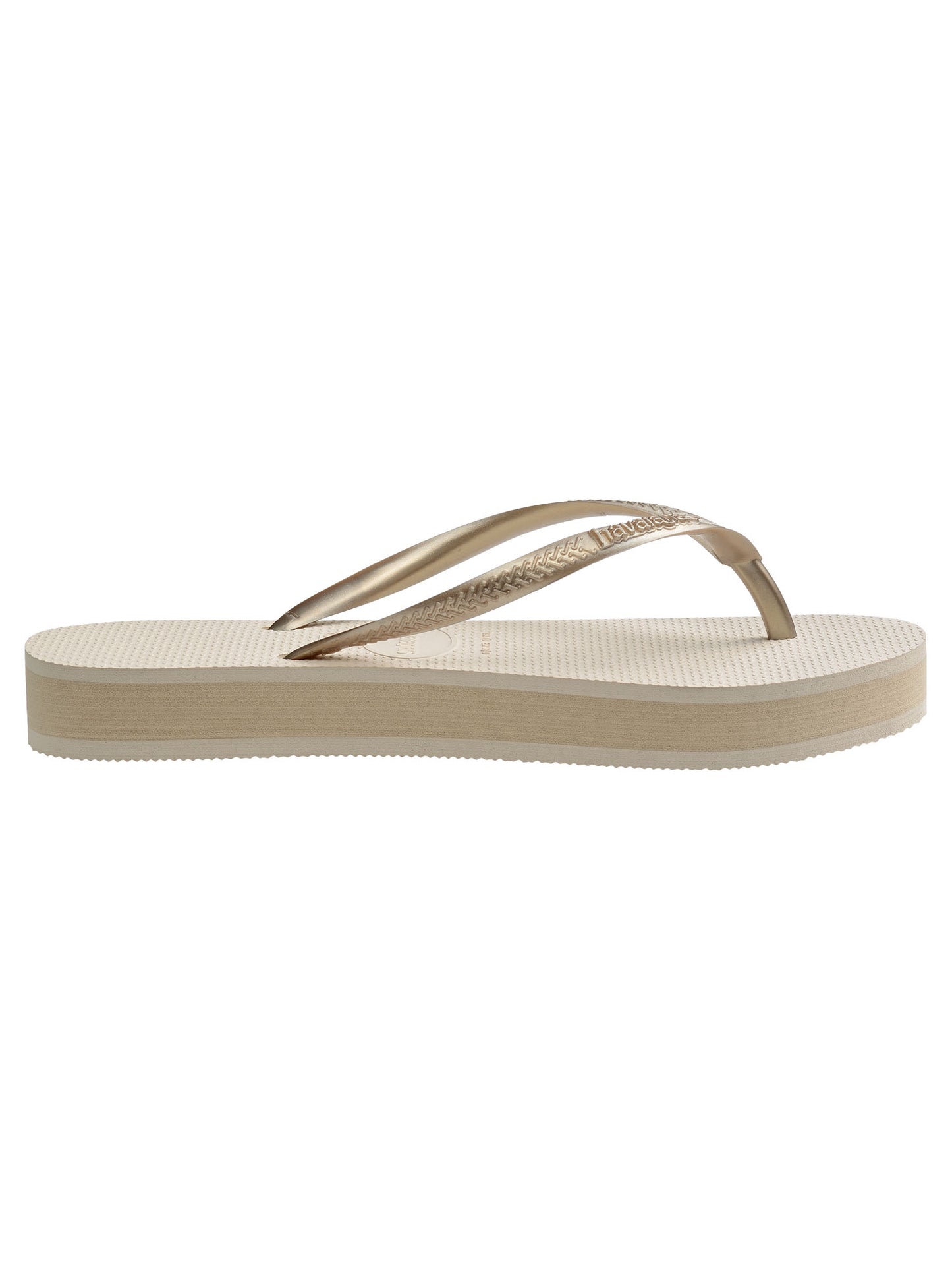 Havaianas Slim Flat, ciabatte beige da donna comode e leggere