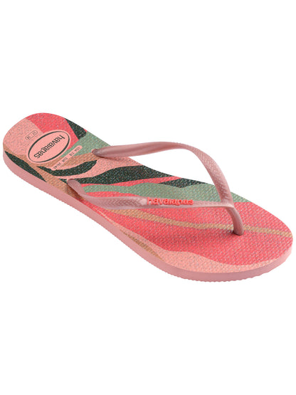 Ciabatte Havaianas Slim Palet rosa da Donna, icona di stile brasiliano