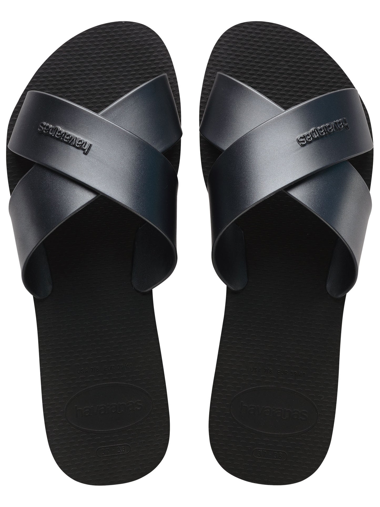Havaianas Aqua Metal, ciabatte donna nere dal design iconico