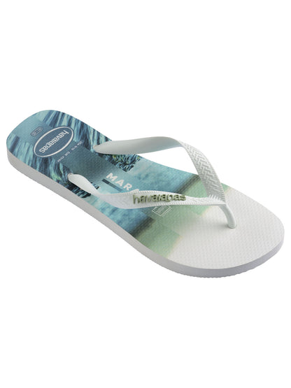 Havaianas Top Surfer, ciabatte uomo bianche leggere e comode