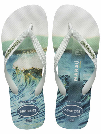 Havaianas Top Surfer, ciabatte uomo bianche leggere e comode