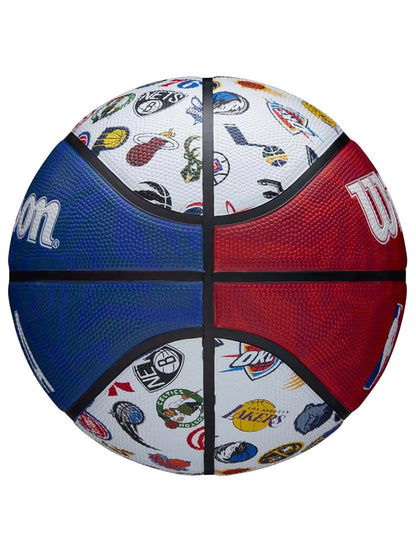 Wilson nba all team pallone basket da unisex bianco