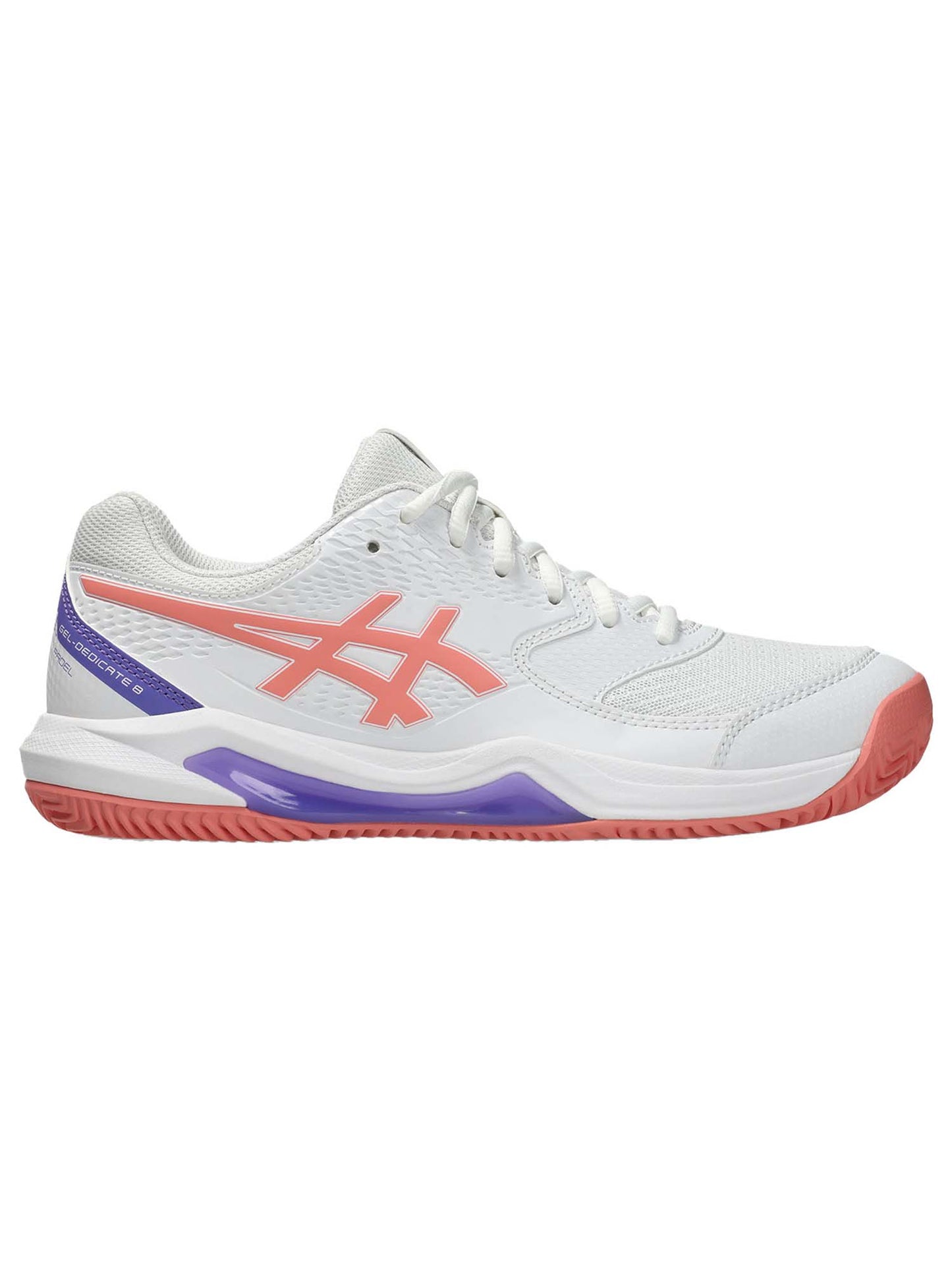 Asics Gel-Dedicate 8, scarpa da tennis donna bianca