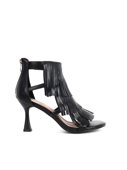 Sandalo elegante Clyo' nero da donna, versatile per ogni occasione