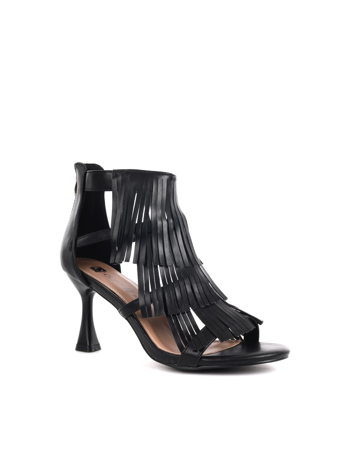 Sandalo elegante Clyo' nero da donna, versatile per ogni occasione