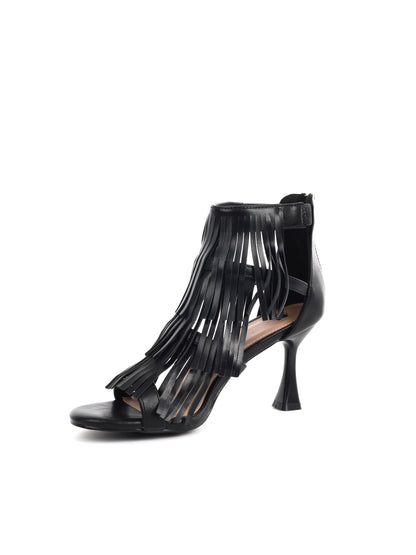 Sandalo elegante Clyo' nero da donna, versatile per ogni occasione
