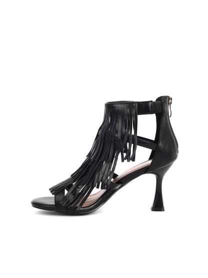 Sandalo elegante Clyo' nero da donna, versatile per ogni occasione
